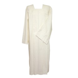 Camice cotta in poliestere avorio taglia 145