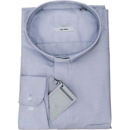 Camicia clergy cotone 100% "no stiro" - manica lunga