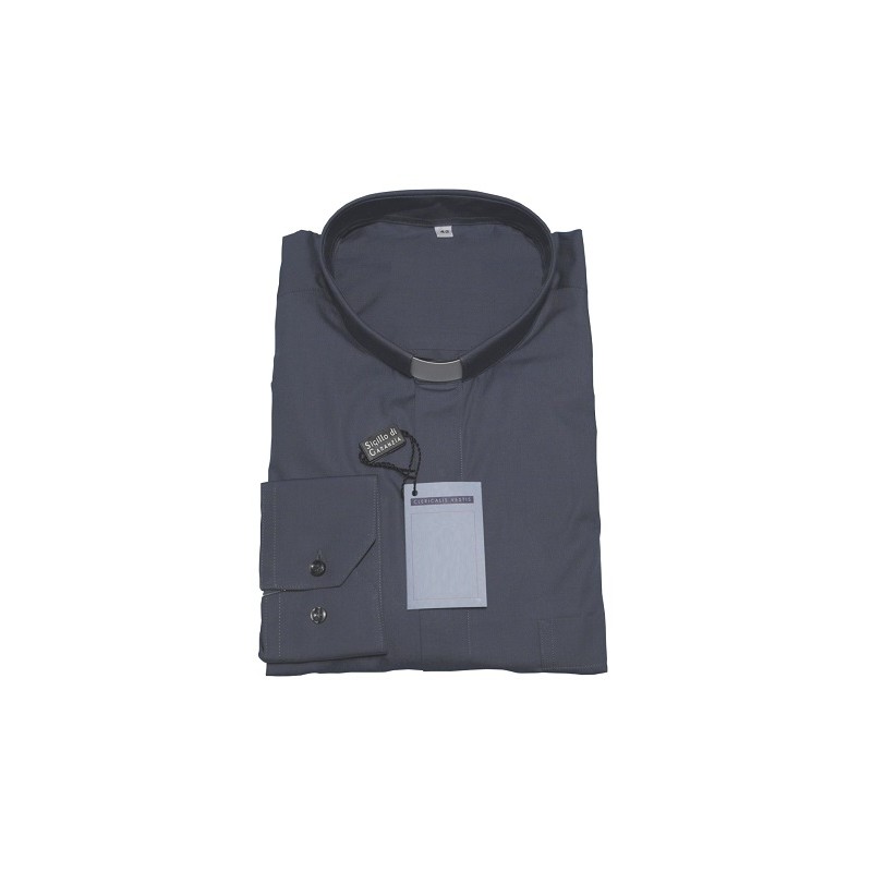 Camicia clergy popeline - manica lunga
