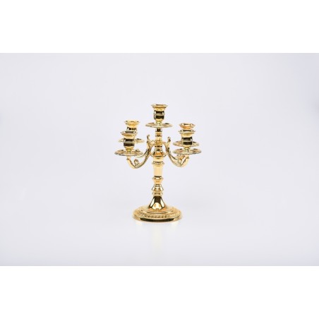 Candeliere  Impero cinque fiamme cm. 27