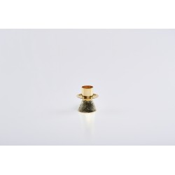 Candeliere a conetto dorato bossolo cm. 3,2