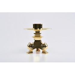 Candeliere barocco dorato bossolo cm. 5