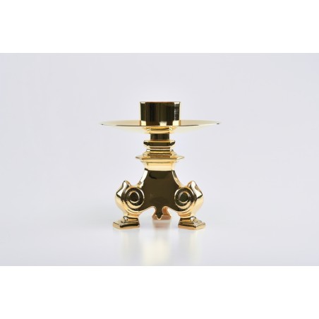 Candeliere barocco dorato bossolo cm. 5