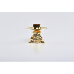 Candeliere Barocco ricco in fusione bossolo cm. 4