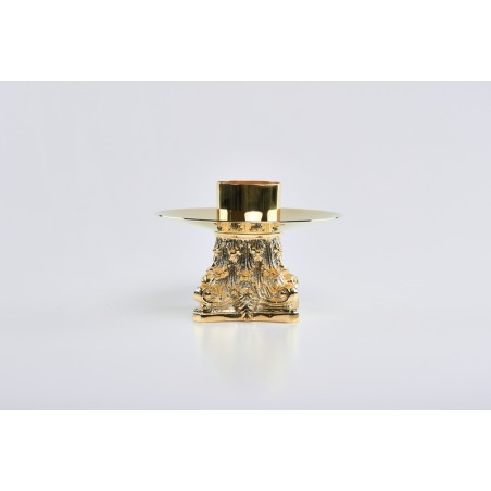 Candeliere capitello dorato bossolo cm. 5