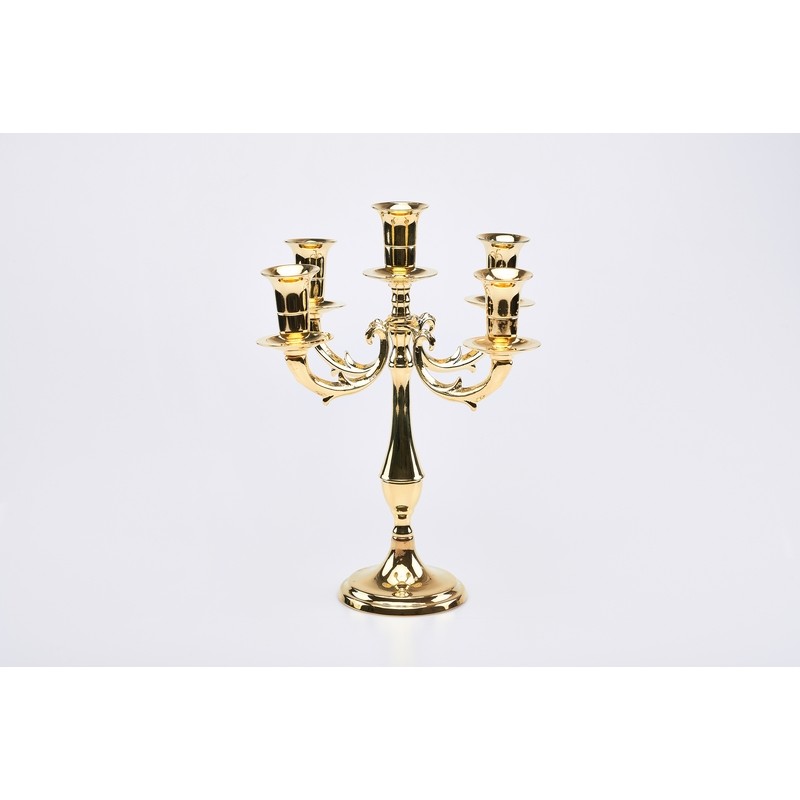 Candeliere cinque fiamme cm. 27