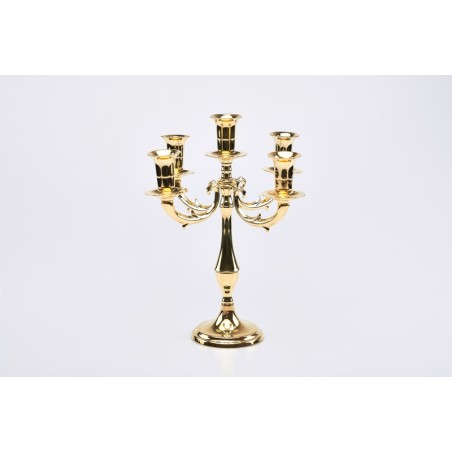 Candeliere cinque fiamme cm. 27