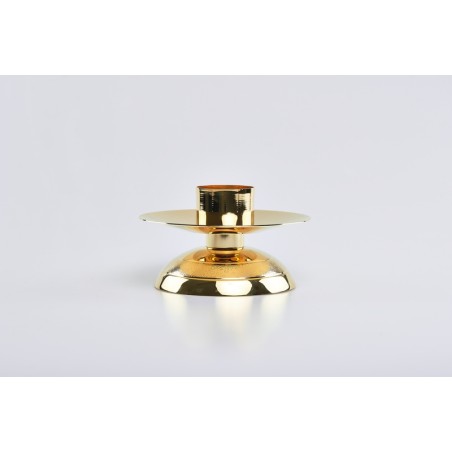 Candeliere dorato bossolo cm. 5