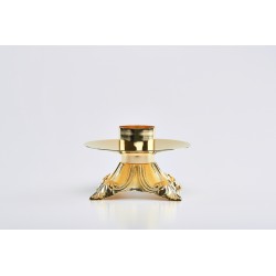 Candeliere dorato bossolo cm. 5