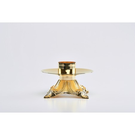 Candeliere dorato bossolo cm. 5