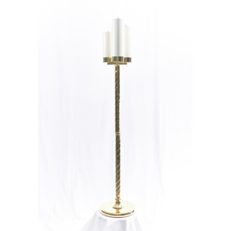 Candeliere tre fiamme con base