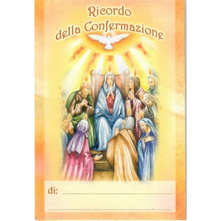 Cartoncino pieghevole ricordo Cresima