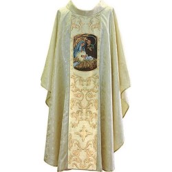 Casula Natività in viscosa effetto damascato