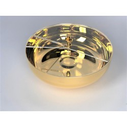 Ciotola con base  Ø cm. 14 con coperchio in plexiglass