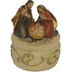 Cofanetto natività in resina cm. 7