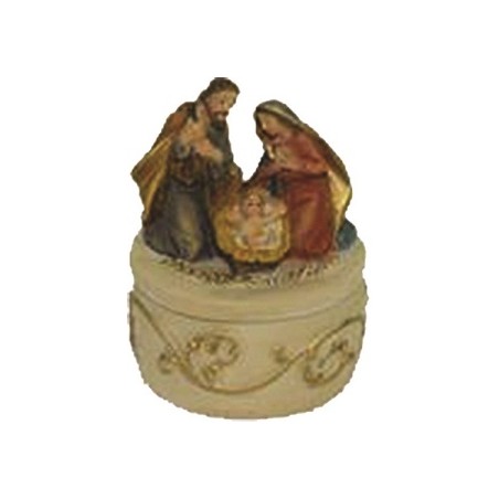 Cofanetto natività in resina cm. 7